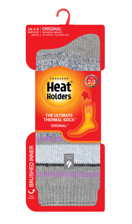 Heat Holders Dames Dikke Warme Thermische Sokken - Grijs (Palma)