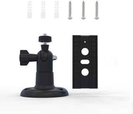 Camera Muurbeugel - Camera Houder - Beveiliging Thuis - 360 Graden Verstelbaar - 88 x 68 mm - Zwart Wit