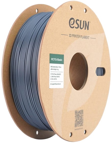 eSun PETG Massief grijs / Solid grey - 1 kg - 1.75 mm - 3D printer en 3D pen filament