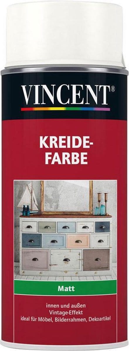 Vincent - Krijtverf - Spray Lak - Spuitlak met Krijt Effect - Krijtwit - Mat