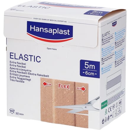Hansaplast Elastisc Pleister | Extra flexibel Waterafstotend 5m x 6cm 1