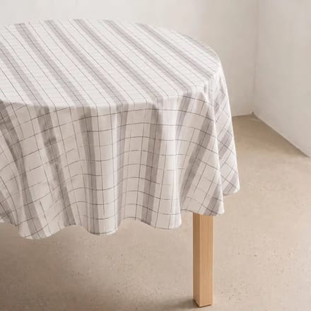 Gamusi Rond tafelkleed Reliëfruit ⌀150 cm STOKKEN Kleur Grijs