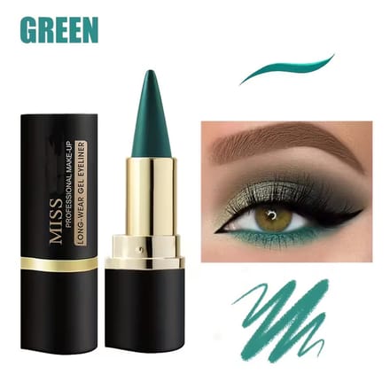 DW4Trading Watervaste Groen Kleurige Eyeliner/eyeshimmer - Gel - Kegelvormig