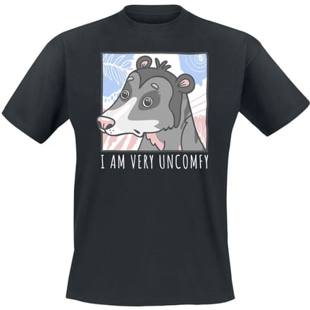 Tierisch - Fun T-shirt - Uncomfy - M tot 3XL - voor Mannen - zwart