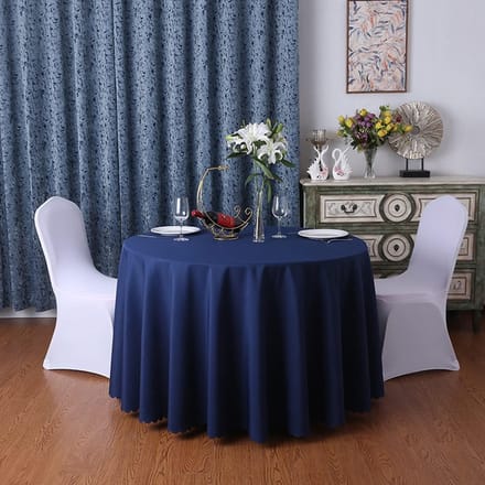 Rond Tafelkleed - Decoratief Kleed - Feestelijke Decoratie - Duurzaam Polyester - 280 cm Diameter - Wit