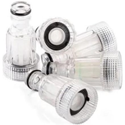 5 Stuks Auto Reiniger Waterfilter 34in Diameter Afneembaar Gemakkelijk te Reinigen Wasaansluiting Gereedschap white