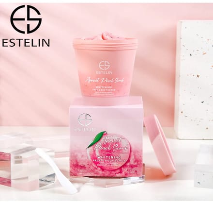 Estelin Apricot Peach Scrub Whitening Face & Body Scrub