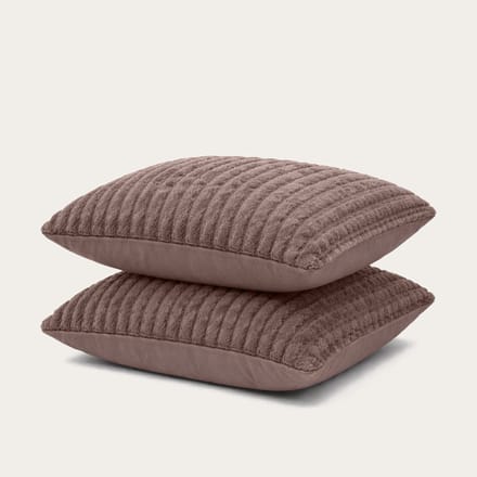 HappyBed Kussenslopen Brown 80x80 cm - Kussensloop set 2 stuks - 100% Microvezel - Ultieme slaapcomfort