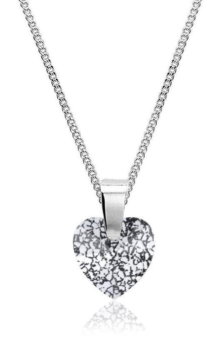 Montebello Ketting Punica - 925 Zilver - Swarovski Hart - ∅10mm - 45cm