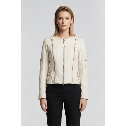 DNA Amsterdam Blue Heart White Taglia: 2 | Giacche di pelle Outlet | Donna | Bianco