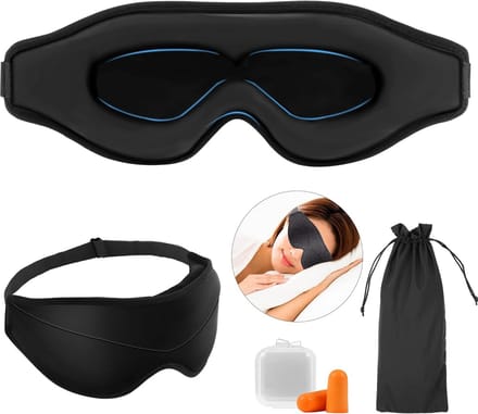 3D Lichtblokkerend Slaapmasker voor Optimale Nachtrust en Reizen
