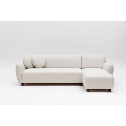 Hoekbank Eddy rechts bouclé | Atelier Del Sofa