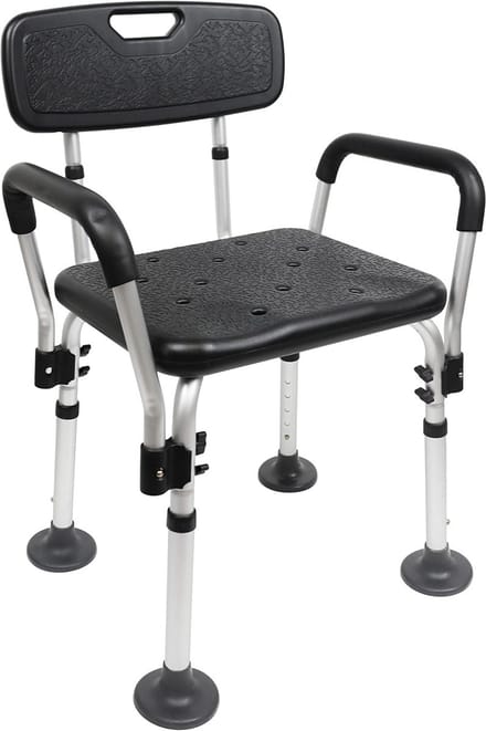Douchestoel met Armleuning - Douchekruk - Extra Stevig -Comfort