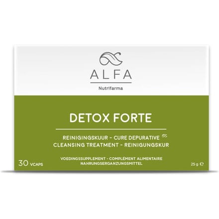 Alfa Detox Forte 30 Plantaardige Capsules