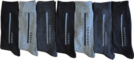 Intersocks heren kousen days - Multipack 7 paar - Maat 39/42