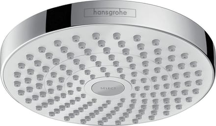 Hansgrohe Croma Select S hoofddouche S 180 2jet straalhoek verstelbaar wit/chroom