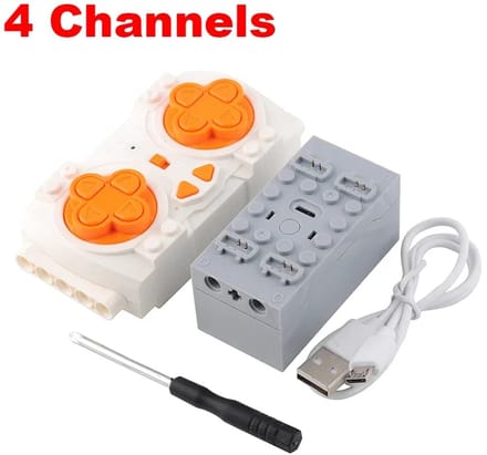 brickparts.nl Power Functions - 4 Kanaals afstandsbediening met app - is compatibel met het bekende merk.
