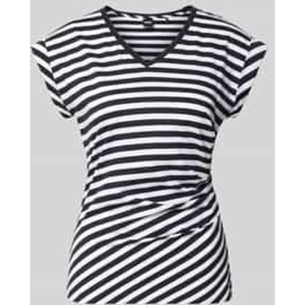 Slim fit T-shirt van 100% katoen model 'EVKA'