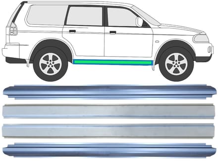 Frontruderamme voor Mitsubishi Pajero Sport 1996-2008 / Links + Rechts / Set