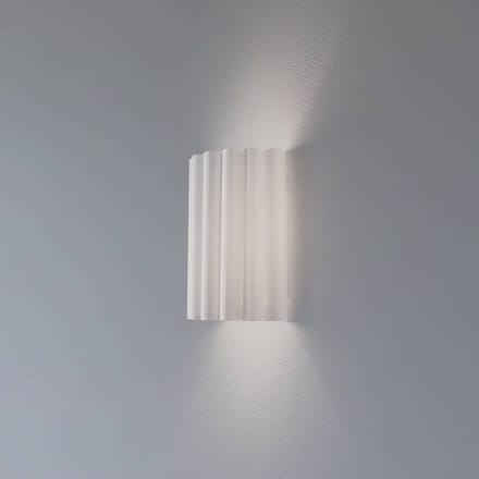 Duolla Wandlamp Aria, wit, microvezel, E27