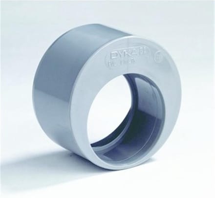 Dyka Verloopring excentrisch PVC 50 x 32mm