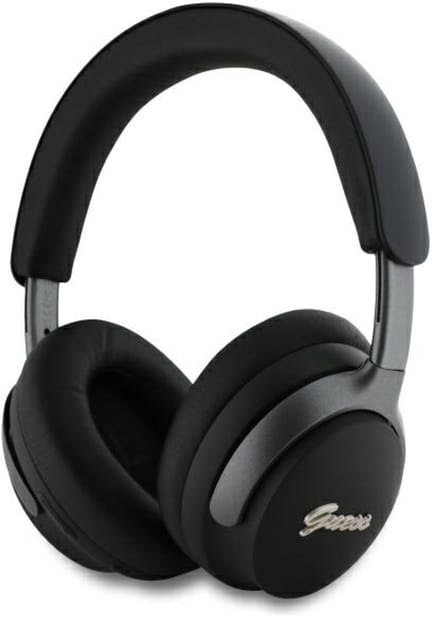 Guess Bluetooth ANC Headphones Metal Script Logo - Zwart