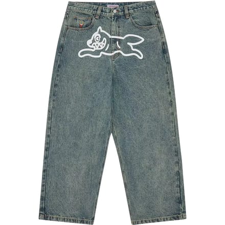 Jeans Icecream Running Dog Triple Scoop