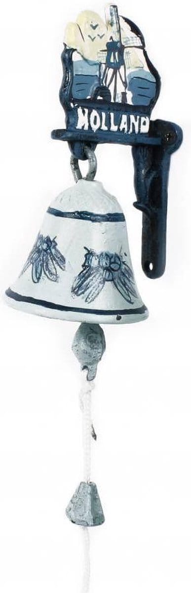 Matix - Deurbel - Gietijzer - Hollands molen tafereel 17 cm