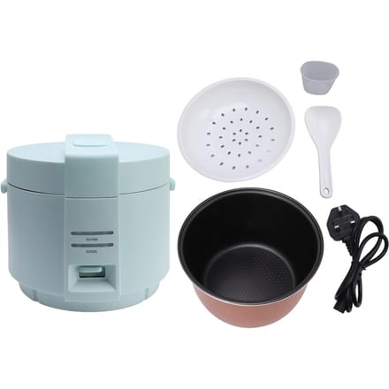 Autocuiseur électrique antiadhésif multifonction 900 W avec bouton de commande et capacité de 5 L L bleu