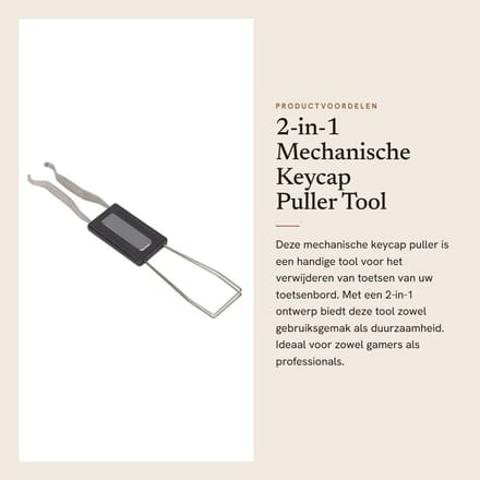Dailygoods- Switch Puller 2-in-1 Ontwerp - Keycap Verwijderaar - Mechanische Toetsenbord Tool - Duurzaam ABS/Metaal - Sterke Compatibiliteit - Keycap Remover