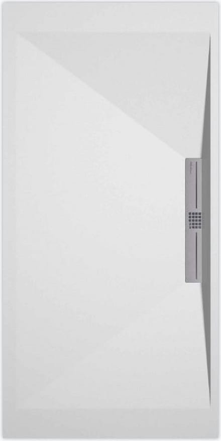 Sanifun douchebak Stone Side White Smooth 900 x 700 S