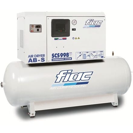 Fiac stille compressor SCS 500lt - AB998 10 PK 500 liter, met koeldroger