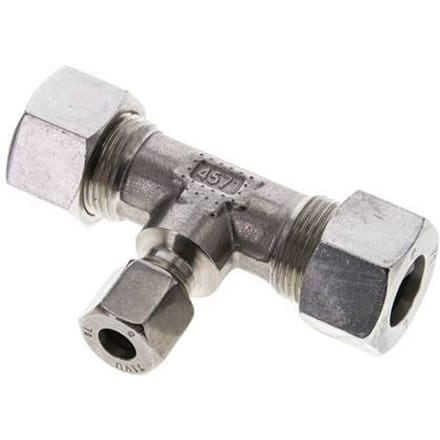 8L & 15L RVS T-stuk Snijringkoppeling 315bar ISO 8434-1