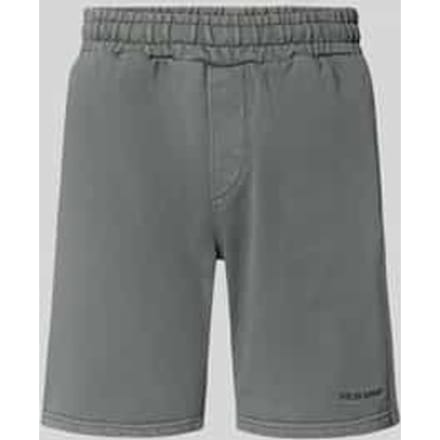 Sweatshorts met elastische band en gestikt logo
