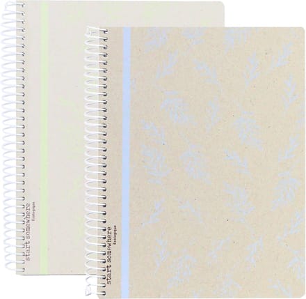 Ancor spiraalblok - ECOLOGIQUE - formaat A4 - met ruit 5mm - 2 stuks