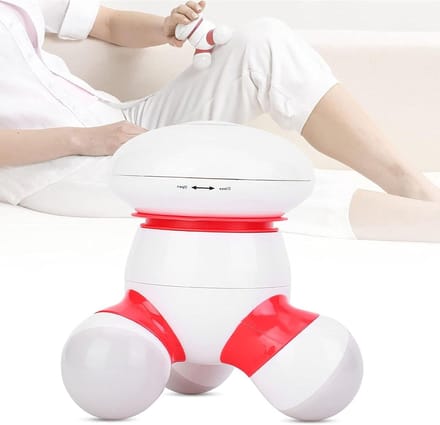 Handmassageapparaat met USB-aansluiting voor zachte drukpuntmassage - draagbaar en compact met LED-licht.