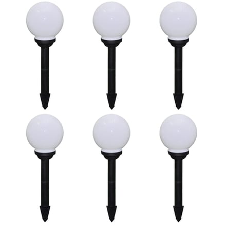 vidaXL Tuinpadlampen 6 st met grondpin LED 20 cm