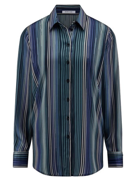 Lange blouse lange mouwen Van Peter Hahn multicolour