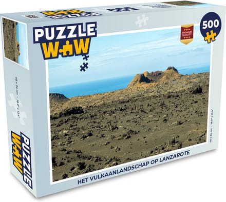 Puzzel Het vulkaanlandschap op Lanzarote - Legpuzzel - Puzzel 500 stukjes