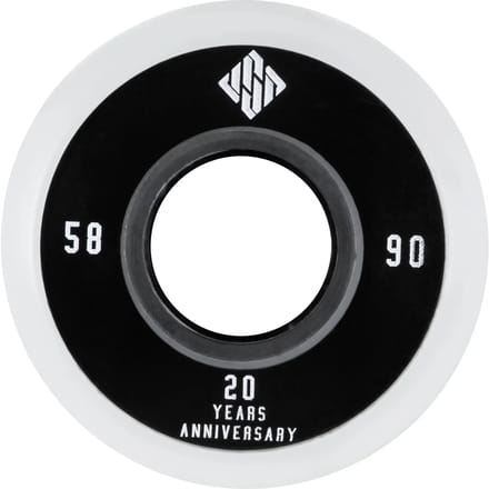 Usd Skatewielen Team 58 Mm 90a Polyurethaan Zwart/wit 4 Stuks