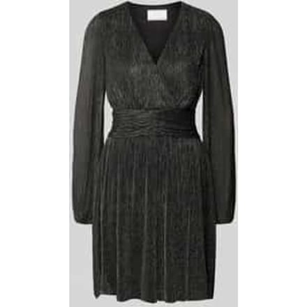 Knielange jurk in wikkellook