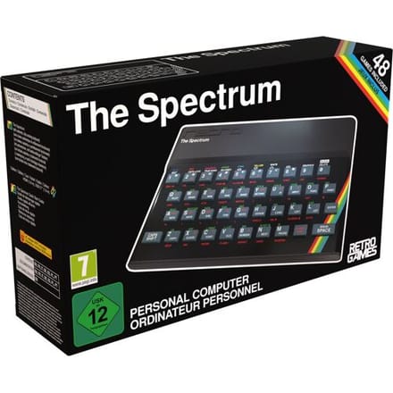 The Specrum - Retro 48 Ingebouwde Games - Zwart