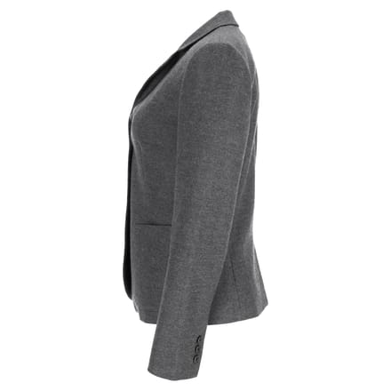 Prada Enkelknops Blazer in Grijs Virgin Wol