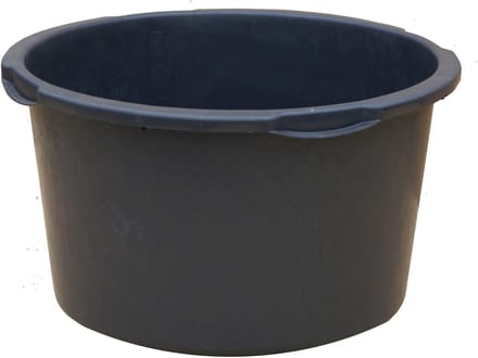 Stevige Mortelbak Rubber & Kunststof 90 Liter Zwart