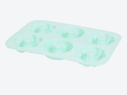 Siliconen bakorm Donuts (en Bloemen) met gratis siliconen kwast van 25cm