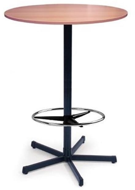 Statafel Ecoro rond 80CM bladkleur Havanna framekleur Licht grijs (Ral 7035)