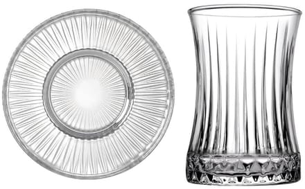 Theeglazen set Crystal Look 12-delig 155 ml