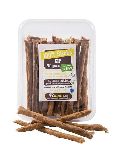 3 x 100%-sticks voordeelbox-kip-hondensnack - 600 gram