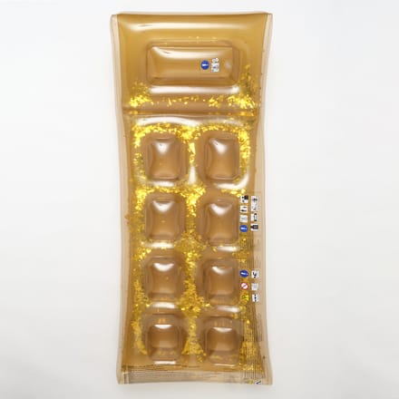 Pool Floats Retro Luchtbed Disco Gold