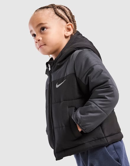 Nike Colour Block Baffled Jacket Infant - Zwart - Kind, Zwart 6-9M